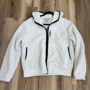 The North Face White Fleece Zip Up Jacket P18